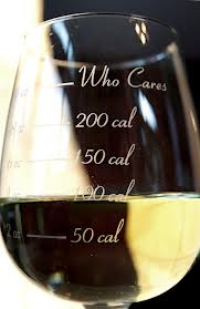 wine glass calories